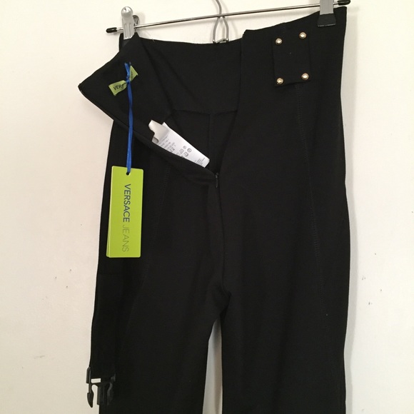 Versace Jeans High Waist Ponte Trousers - Picture 4 of 10
